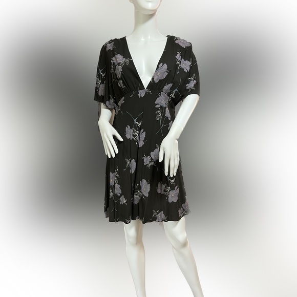 Free People 'Melanie' Women's Floral Print Fit & Flare Dress - size 10 Like New! - Picture 1 of 7